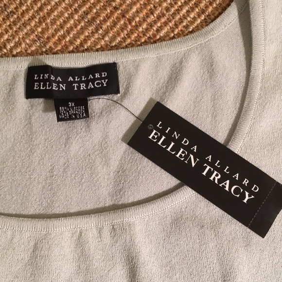 Linda Allard Ellen Tracy tank top size 3x celadon - Picture 3 of 11